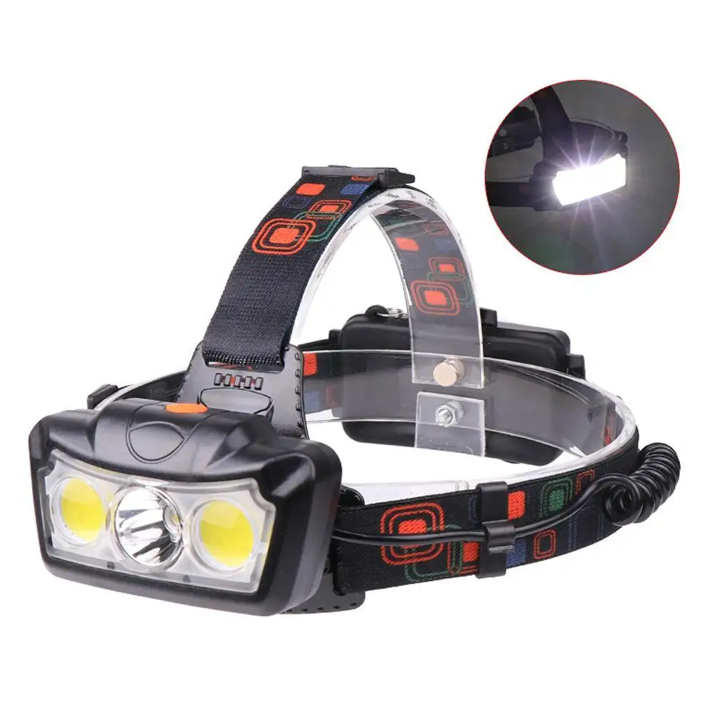 

USB Headlamp Headlight LED Digital Hunting Light Nightcore Led Lenser High Quality