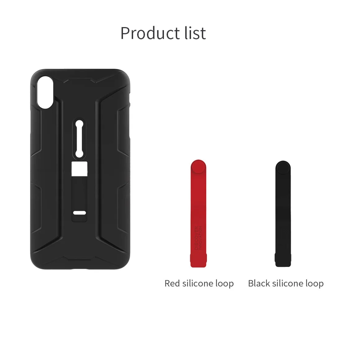 Black Для iPhone XR XS Max чехол NILLKIN Grip чехол с кольцом для пальца Мягкий ТПУ+ жесткий черный чехол для телефона для iPhone XS Max чехол - Цвет: Black