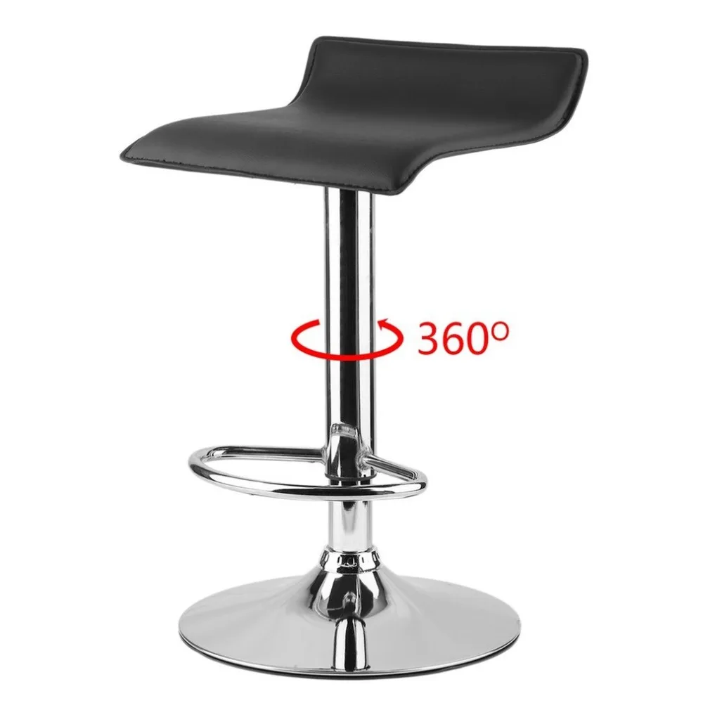 

2PCS Modern 360 Degree Swivel Dinning Chair Bar Stools Adjustable Height Foot Rest Electroplating Iron Barstool Table Stool