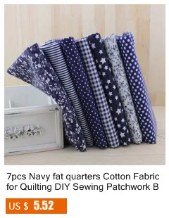 Cotton Fabric Solid Blue Color Designs Sewing Cloth Bedding Scrapbooking Tecido Decoration Quilting Patchwork Twill Telas