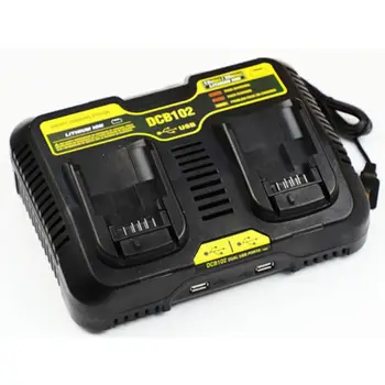 

Tool Accessory Dcb102 Double Li-Ion Battery Charger Usb Out 5V For 10.8V 12V 14.4V 18V Dcb101 Dcb200 Dcb140 Dcb105 Dcb2