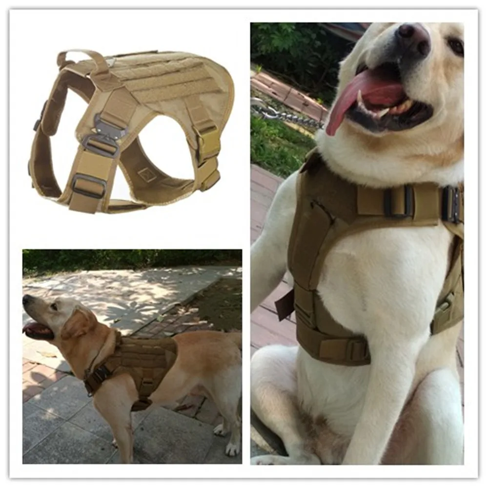Waterproof 1050D Nylon Molle System Tactical Dog Training Military Dog Harness Hunting dog Vest