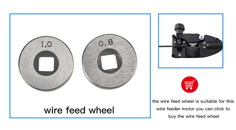 Ролик для подачи проволоки 0,8 мм 1,0 мм 1,2 мм двойной размер сварочный аппарат для сварки проволоки