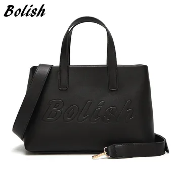 

Bolish European and American PU Leather Female Handbag Fashion Printing Letter Women Shoulder Bag For Crossbody Bag Women Bag