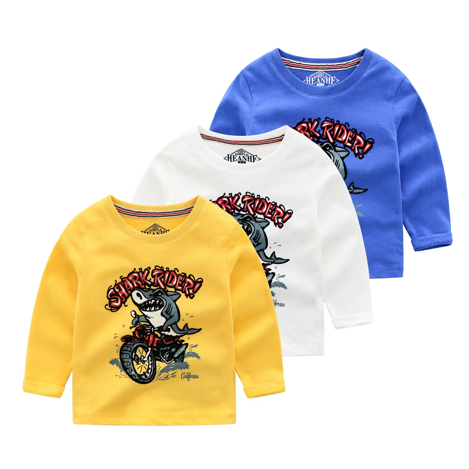 

children's cartoon T-shirt cotton children wear long sleeves T-shirt boys T-shirt shirt boys long sleeve tops