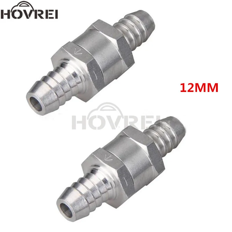 1pcs 12mm Aluminium Fuel Non Return Check Valve One Way Petrol Diesel