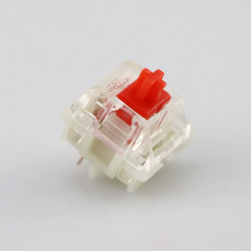 Тихий переключатель Cool Jazz Gateron mx 5 контактный прозрачный чехол красные коричневые