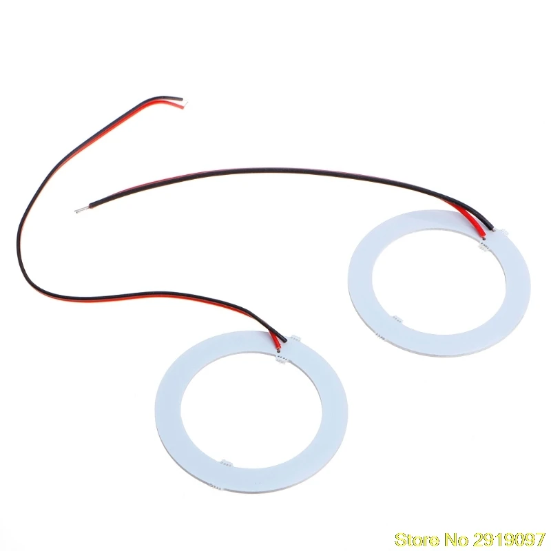 1 пара COB DC 12 В 60 мм светодиодный автомобильный мотоцикл Angel Eyes15 SMD светодиодный светильник с белым кольцом Прямая поставка