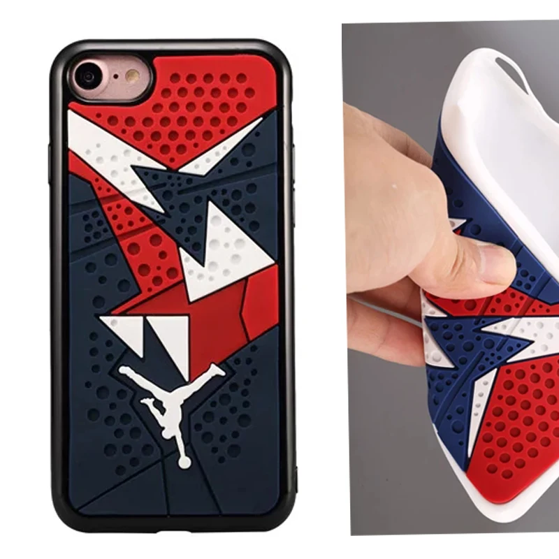 Michael classic 3D Air Jordan phone case for iphone 7 8 plus Rubber
