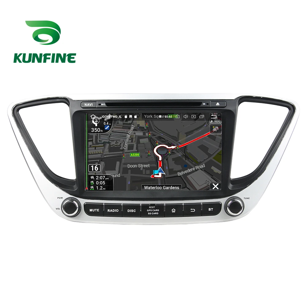 Flash Deal Octa Core 4GB RAM Android 8.0 Car DVD GPS Navigation Multimedia Player Car Stereo for HYUNDAI Verna 2017 Radio Headunit WIFI 2