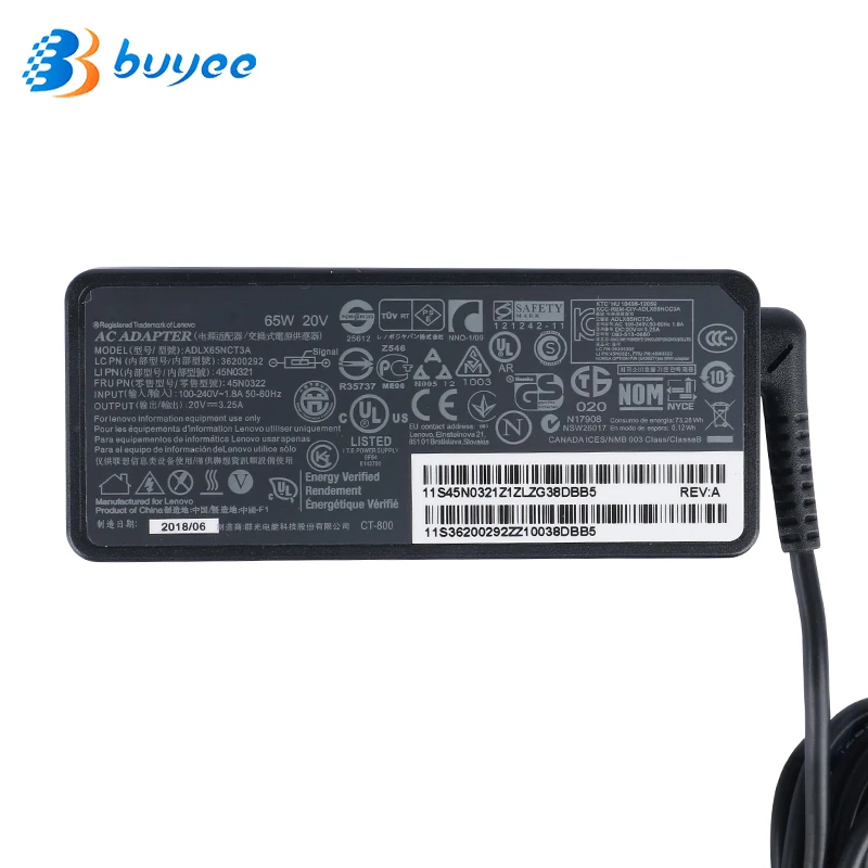 Блок питания для ноутбука ADLX65NDT3A для lenovo YOGA X1 YOGA 13 YOGA 11 ADLX65NLC2A ADLX65SLC2A 20 в 3.25A 65 Вт