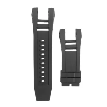 

KINCO Length 135/80mm Soft Rubber Bands Black Wristbands Strap for Invicta Subaqua Noma IV Noma 4 32mm lugs Smart Watches