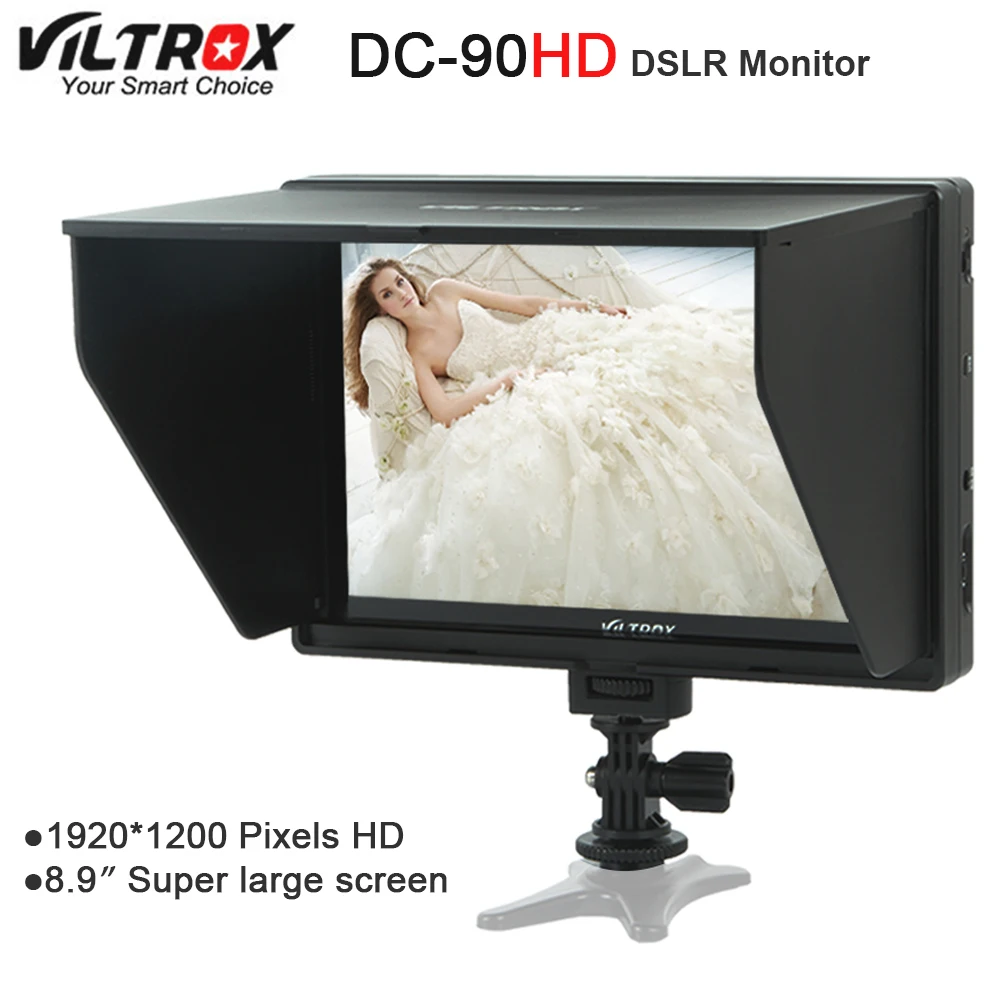 Viltrox DC-90 HD 8 9 ''Супер большой экран 4K IPS LCD HDMI AV вход камера видеомонитор дисплей