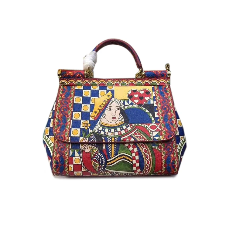 

Bags female 2018 female handbag genuine leather bag platinum messenger bag large capacity color block bridal bag