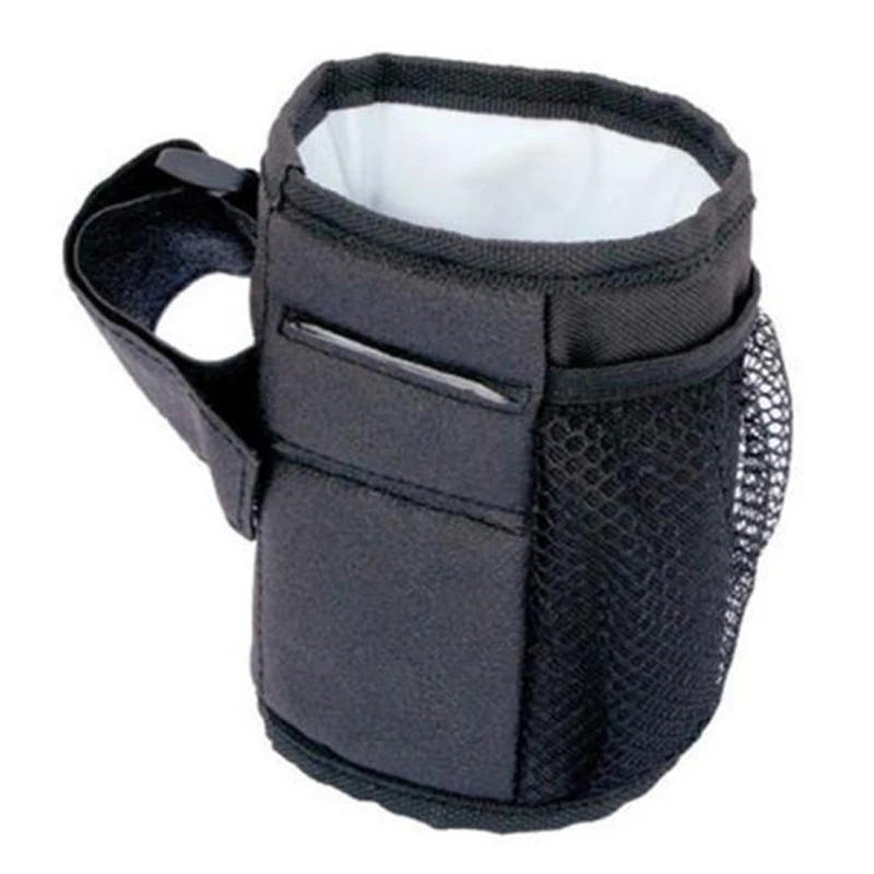 1pcs Useful Mesh Cup Holder Baby Stroller Black Milk Bottle Juice Water
