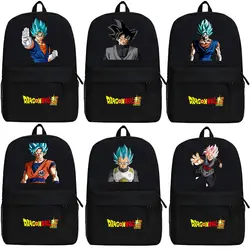 Аниме Драконий жемчуг Z Сон Гоку рюкзак мультфильм Dragon Ball Супер Kakarotto Сумки Оксфорд студент школьная сумка унисекс