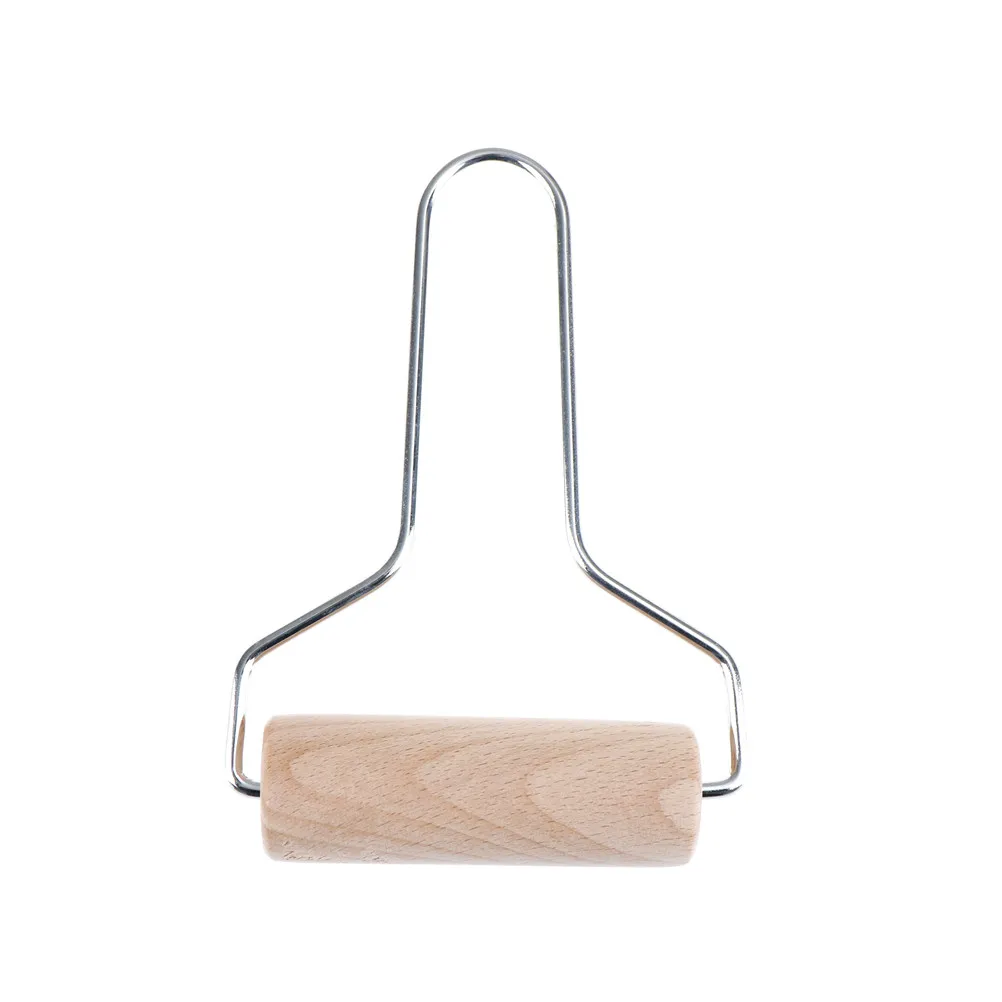 1PCS Stainless Steel Handle Wood Clay Roller Pottery Rolling Pin Modelling Tool Carving Clay Sculpture Ceramics Tools pottery sculpting tools clay sculpting tools pottery tools clay craft tool