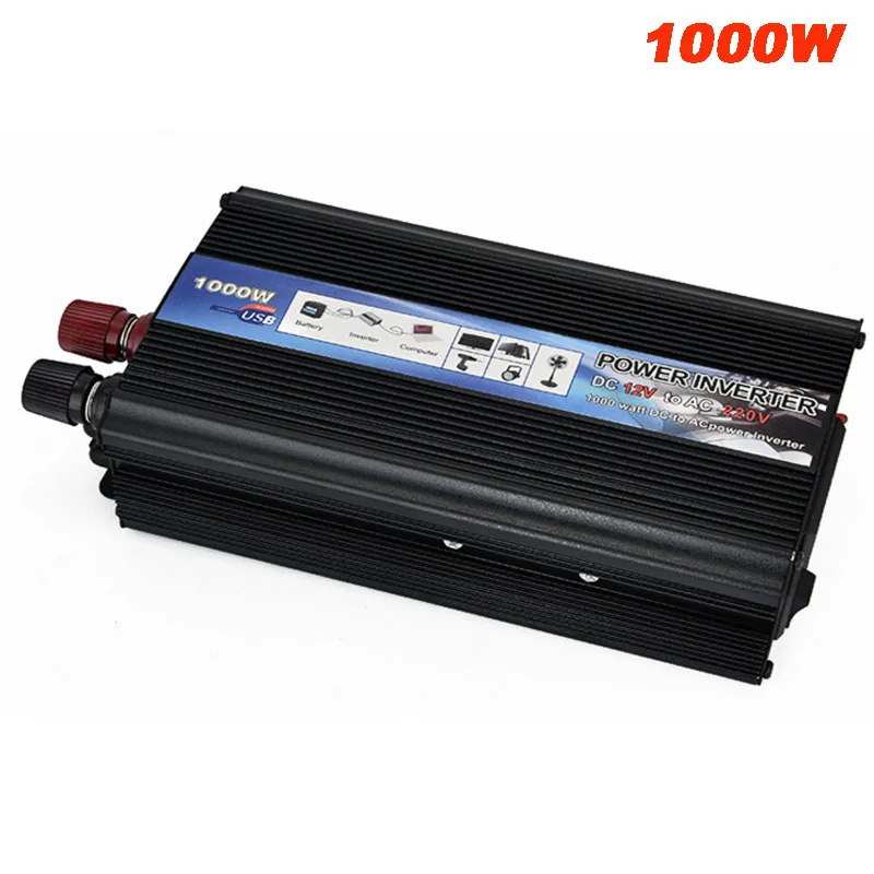 1000W Car Power Inverters With USB DC 12V / 24V To AC 220V / 110V Car