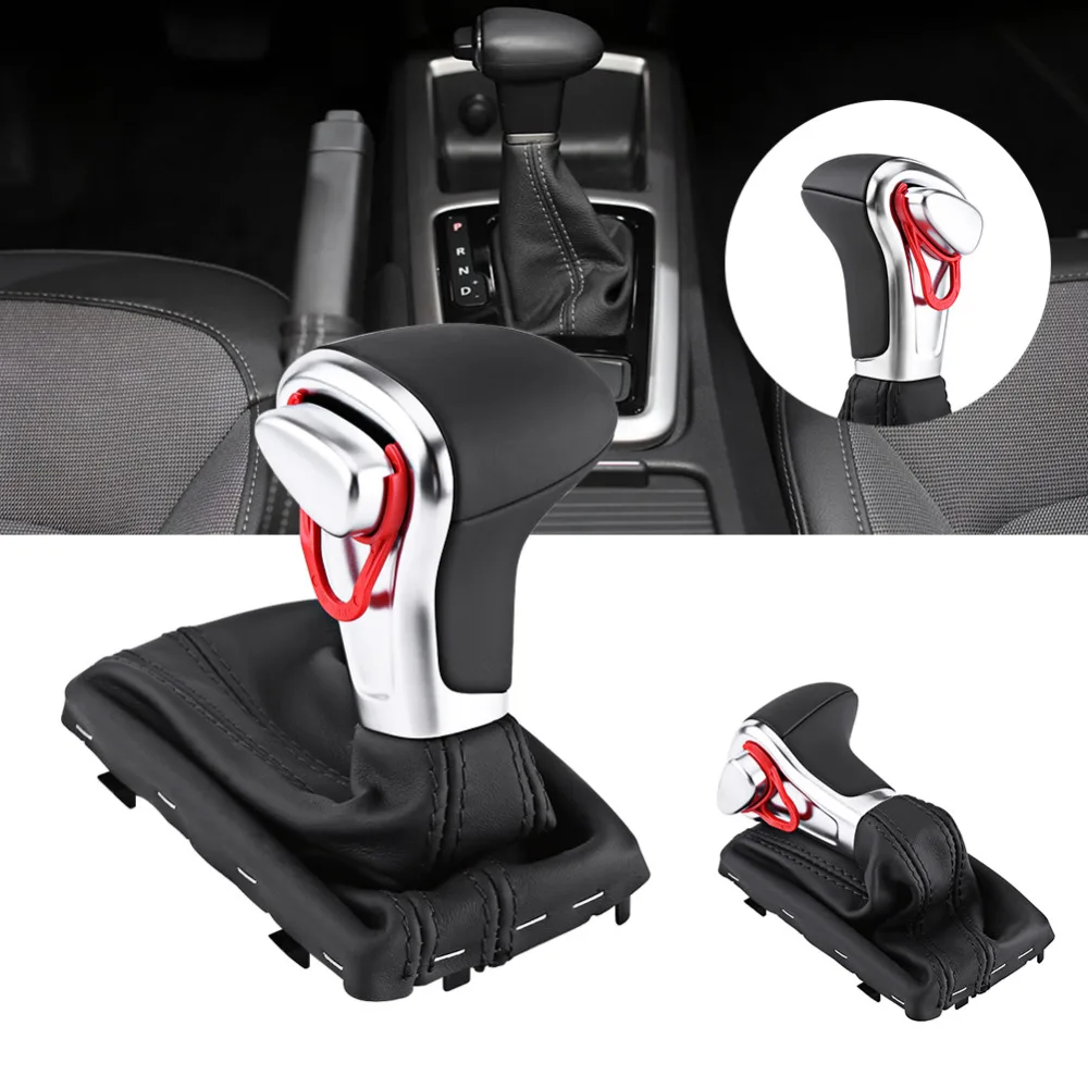 

Oversea Car Gear Shift Knob Gaitor Boot Cover Leather for Audi A5 A4L Q5 B8 B8PA B9 2009 2010 2011 2012 2013 2014 2015 2016