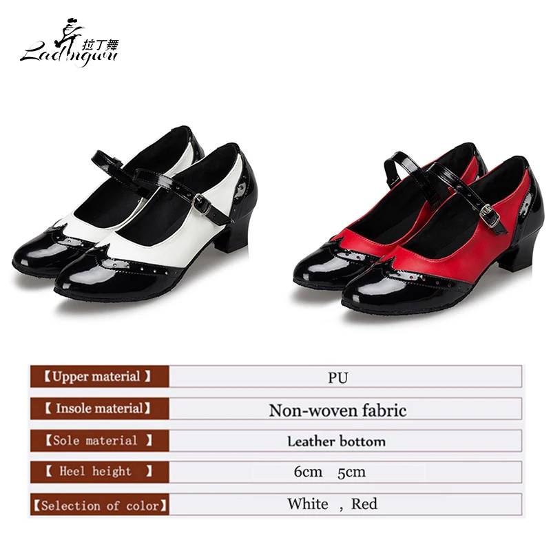 Skup Ladingwu darmowa wysyłka damska wiosna jesień buty do tańca towarzyskiego zamknięte Toe Latin Salsa buty do tańca dla dziewczynek średni obcas