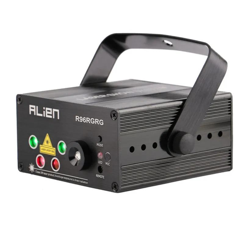 

New LED Laser Stage Lighting 96 Patterns 12W Mini Laser Projector Effect IR Remote Light Effect Show For DJ Disco Party Lights