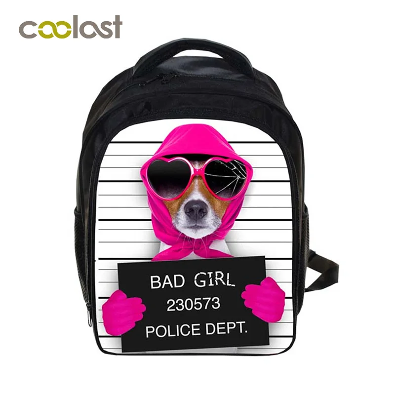 

Bad Dog Backpack Small Children School Bags Cartoon Guilty Pet Kids Kindergarten Bag Backpack For Teenager Girls cartable enfant