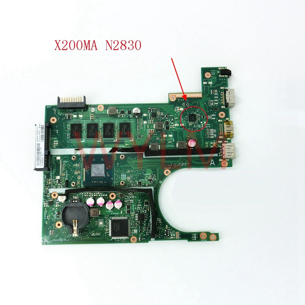

X200MA With N2830 CPU 4GB memory mainboard For ASUS X200 X200M X200MA laptop motherboard 60NB04U9-MB1K00-211