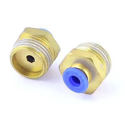 

1/2" PT Male Thread to 6mm Air Pneumatic Pipe Straight Quick Coupler 2pcs Free shipping