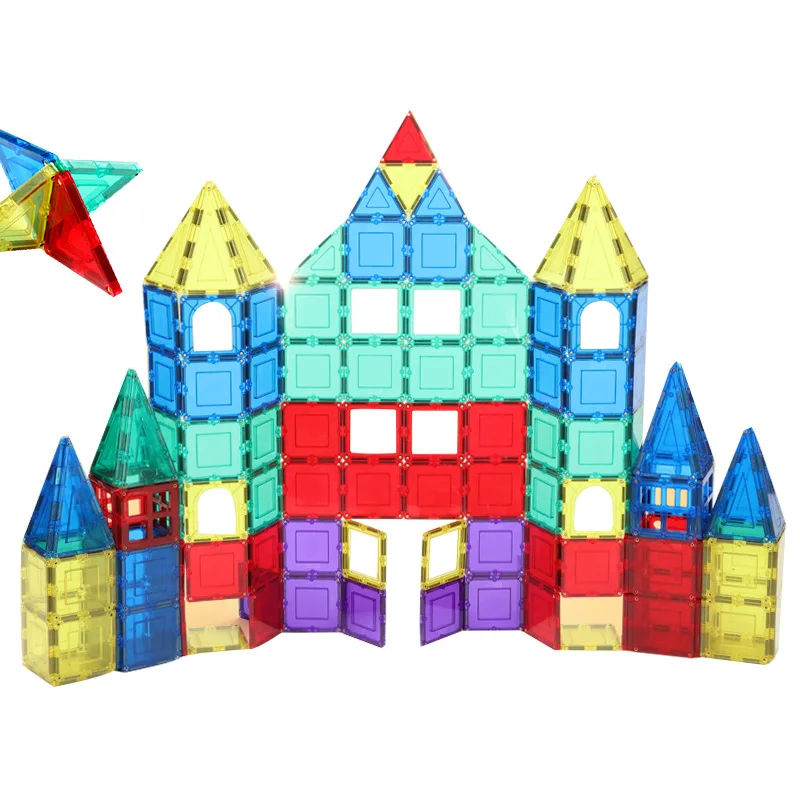 

Magnetic Designer Construction Set Model & Building Toy Plastic Magnetic Blocks Educational Toys For kids
