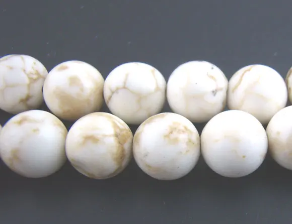 

Doreen Box hot- Created Gem Stone Beads Round White 8mm Dia,1 Strand (B01442)