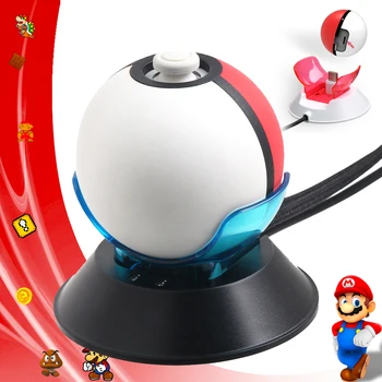 

Nintend Switch Accessories Portable Poke Ball USB Charger Nintendoswitch Charging Dock Station for Nintendo Switch Controller
