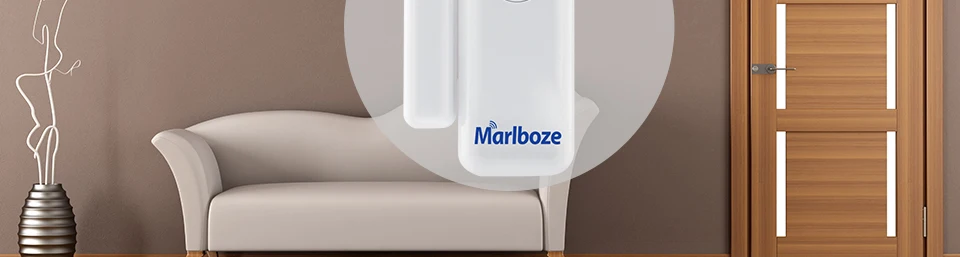Marlboze 1 шт. Беспроводной 433 мГц двери, окна безопасности Smart Gap Сенсор для наших PG103 охранных WI-FI GSM 3g GPRS сигнализация