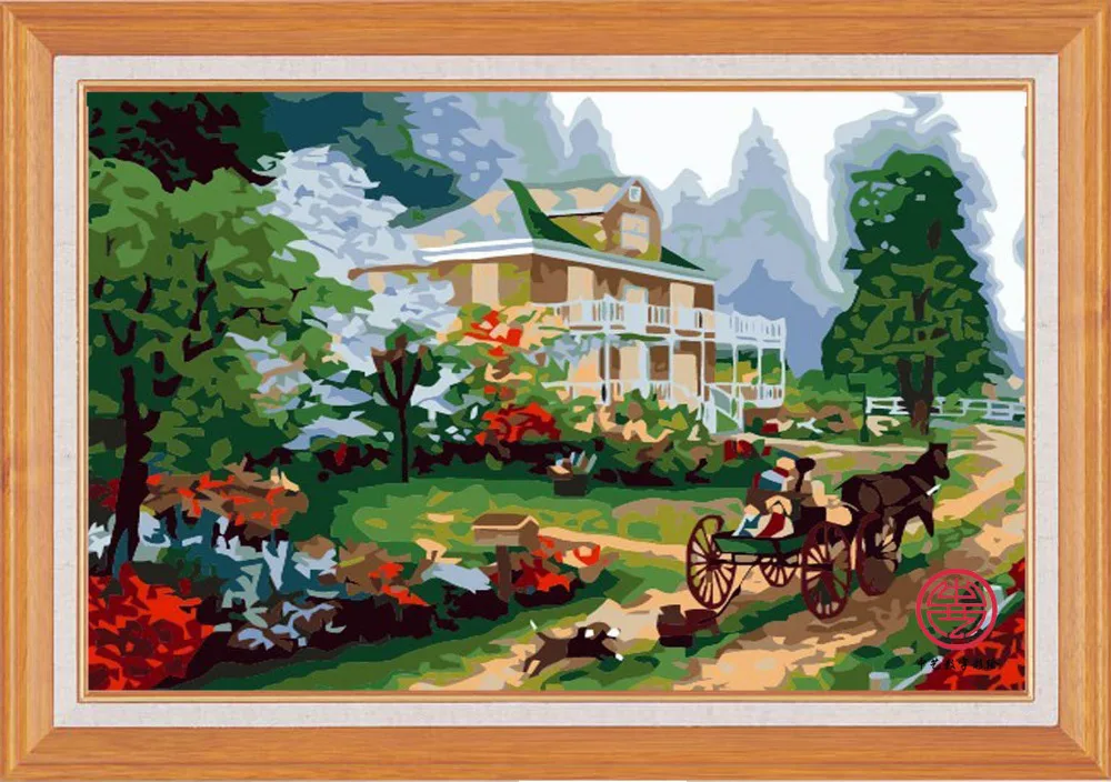 HQ Digital Diy oil painting by number wall decor on canvas oil paint