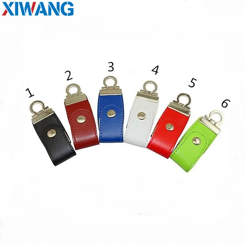 

hot portable leather style flash memory stick USB2.0 high-speed flash drive 4GB 8GB 16GB 32GB 64GB key chain business U disk