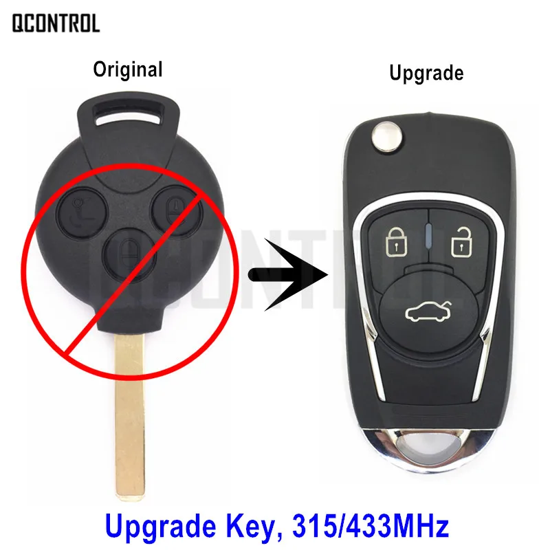 

QCONTROL Upgraded Car Remote Key for Mercedes-Benz Smart Fortwo 451 2007 - 2015