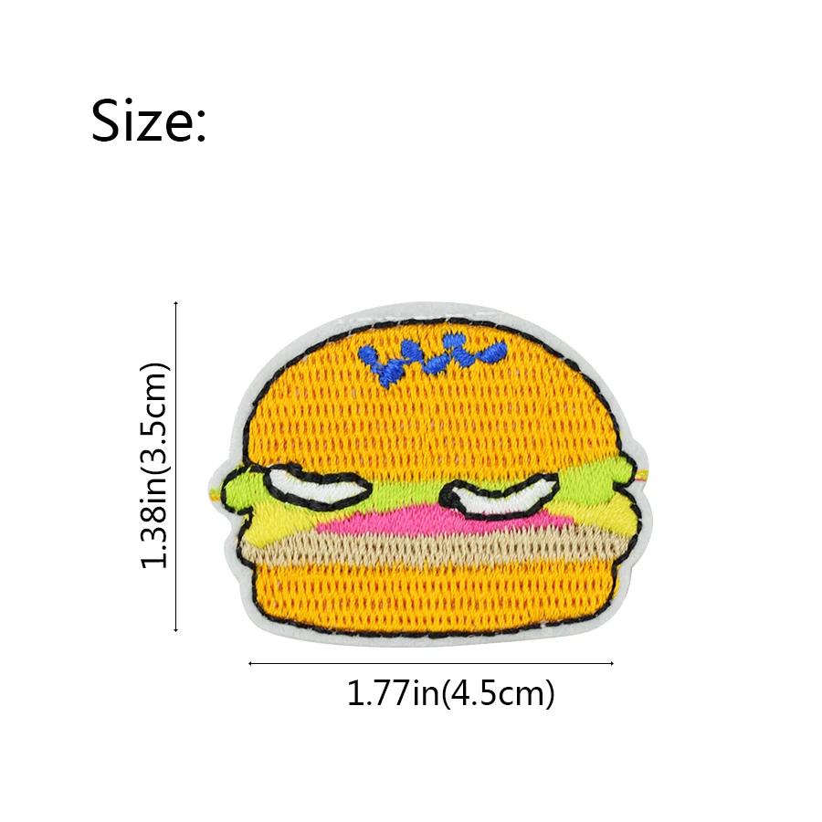 10 шт. вышитая аппликация в виде гамбургера|patch badge|iron sewingbadges for clothing |