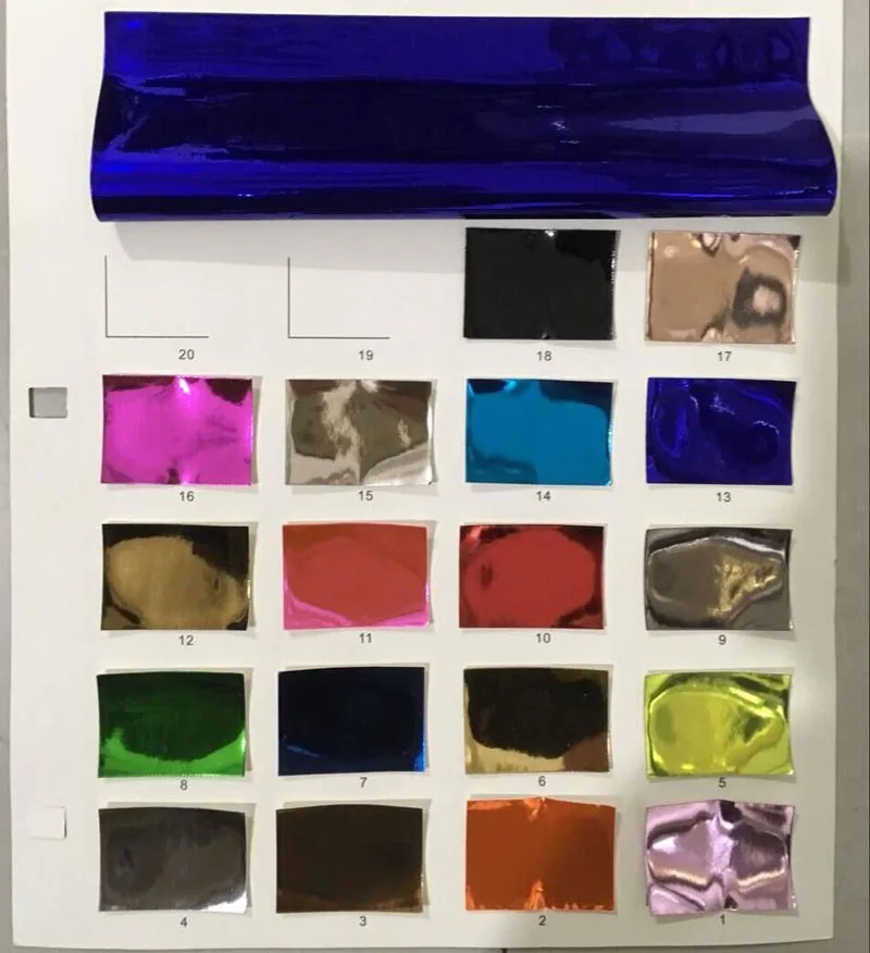 

Synthetic PU metal mirror face leather fabric material
