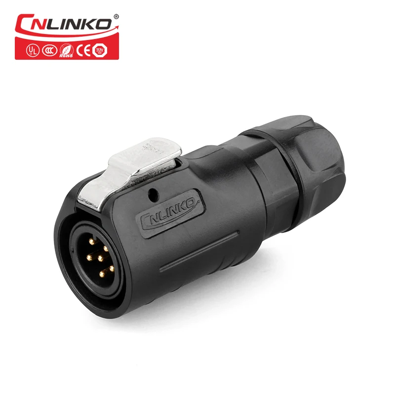 CNLinko провод для подключения 6 Pin DC круговой разъем M12 PBT Пластик Мощность