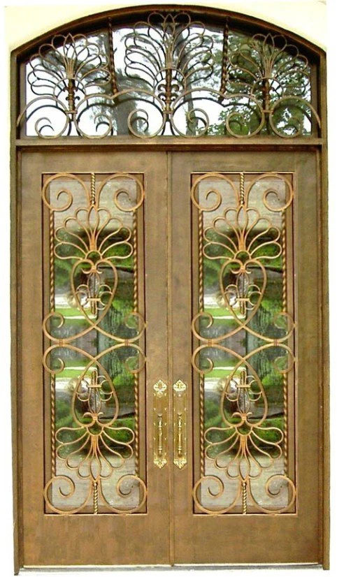 Online Shop Wrought Iron Door Commercial Entry Door Sat 106 With