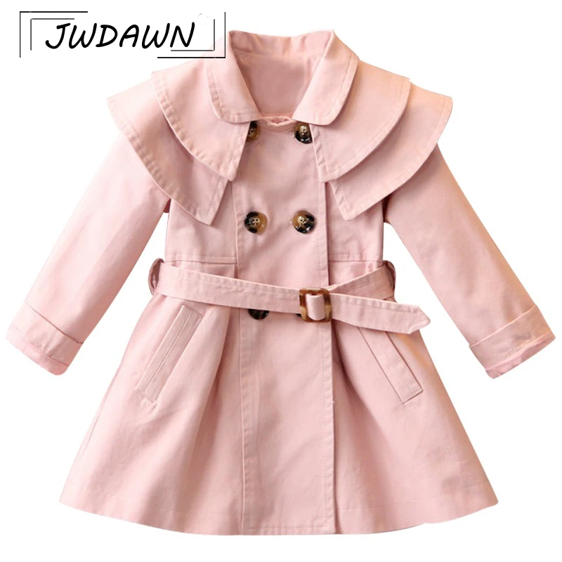 

Girls Jacket For Girls 2018 Summer Hot Sale Trench Coat Trench Wind Dust Comfortable Outerwear Kids Children Clothes Jacket 2-7Y