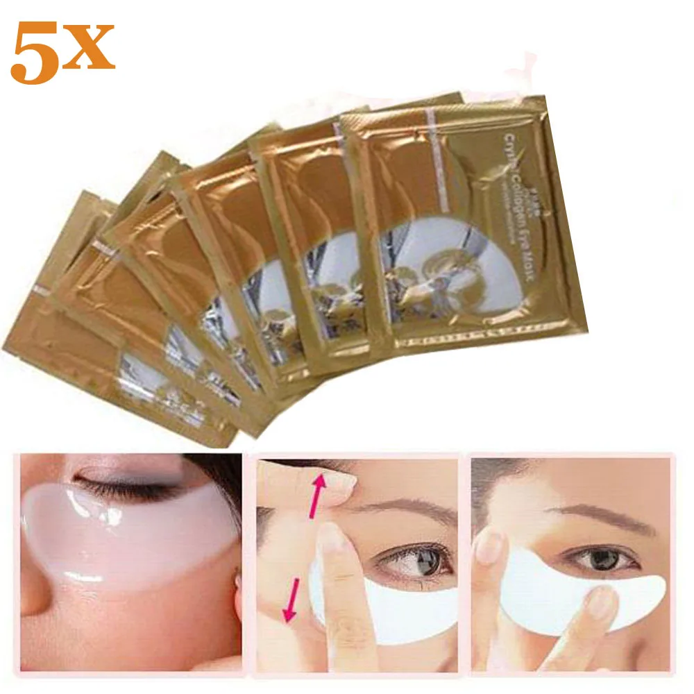 TOMTOSH 5 x Collagen Crystal Eye Mask Eyelid Patch Moisture Crystal