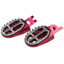 Red CNC Billet Pro-Bite Wide Foot Pegs For Honda CRF150R 2007-2015 CRF250L 2013-2015