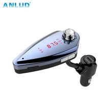

ANLUD Bluetooth Wireless Car Mp3 Player Handsfree Car Kit FM Transmitter FM Radio 2 USB Charger LCD Display Car FM Modulator T6S