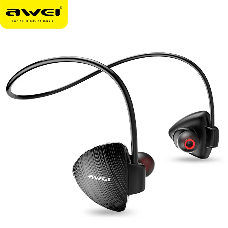 AWEI A885BL APT-X, беспроводные Bluetooth наушники, спортивные, с ушным крюком, Hi-Fi, стерео, бас, без потерь, звук, NFC, быстрая зарядка