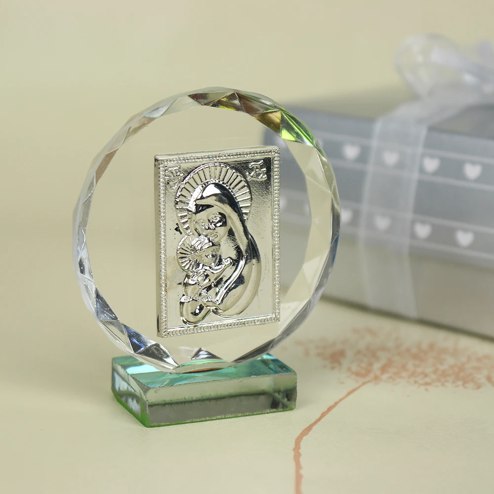 Небольшой для подарков для будущей матери для крещения ребенка сувениры с украшением в виде кристаллов Мэри Скульптура Статуэтки для свадебных сувениров и подарков