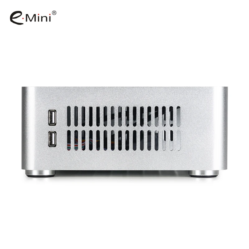 E. mini H80S Mini ITX компьютерный чехол ПК с алюминиевым корпусом шасси двумя USB3.0