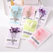 Цветы сушеные цветы открытка пригласительная пустая открытка Сделай Сам День Благодарения День рождения матери на заказ