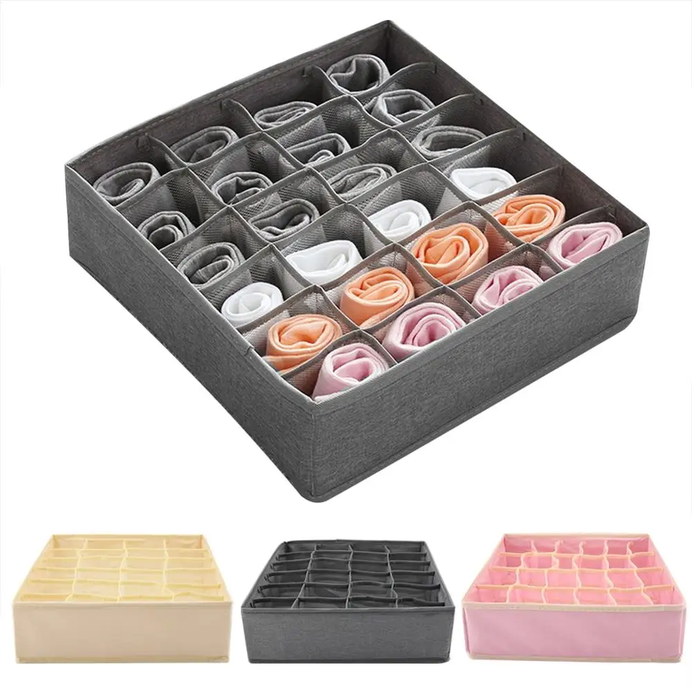 

Socks Container Underwear Divider Closet Organizer Bra Ties Socks Container Storage Boxes
