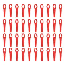 40 шт. набор пластиковых лезвий замена лезвия для беспроводной газонокосилка триммер