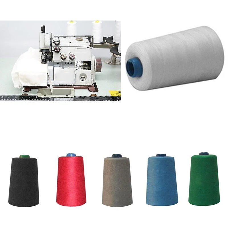 

6 Color 3000 Yards Overlocking Sewing Yarn Multi-Purpose Polyester Thread Reel